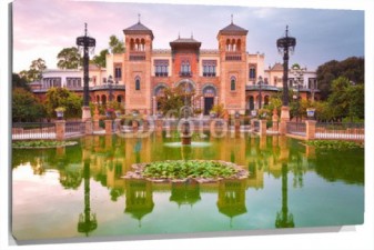 Lienzo Edificio Mudejar en Sevilla